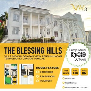 Villa Blessing Hills Cipanas, Jl. Perkebunan Ciseureuh Cianjur Regency